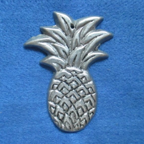 Pewter Pineapple Welcome vintage metal ornament - Picture 1 of 3